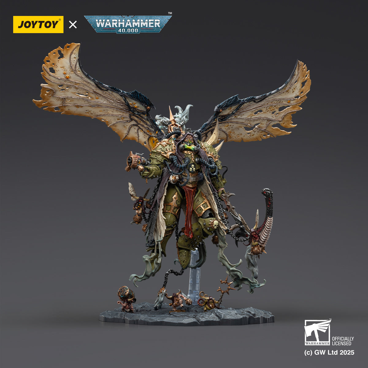 Pre-order Mortarion， Daemon Primarch of Nurgle with Ancient weapons‘The Lantern' and ‘Silence'