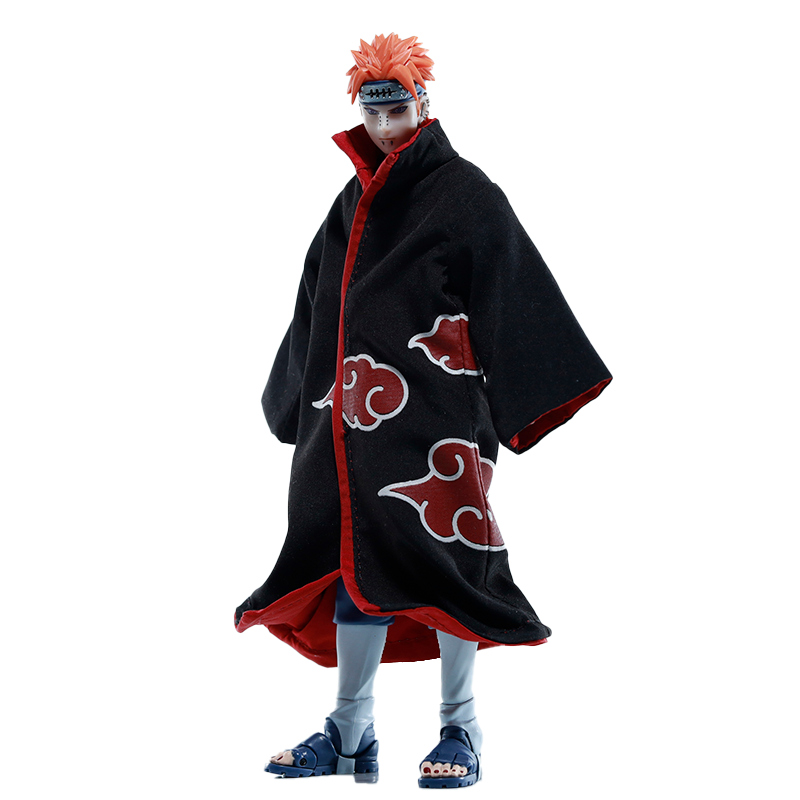 Replacement Cloak for 1/12 Action Figure, Soft Goods Robe for Pain Naruto Akatsuki