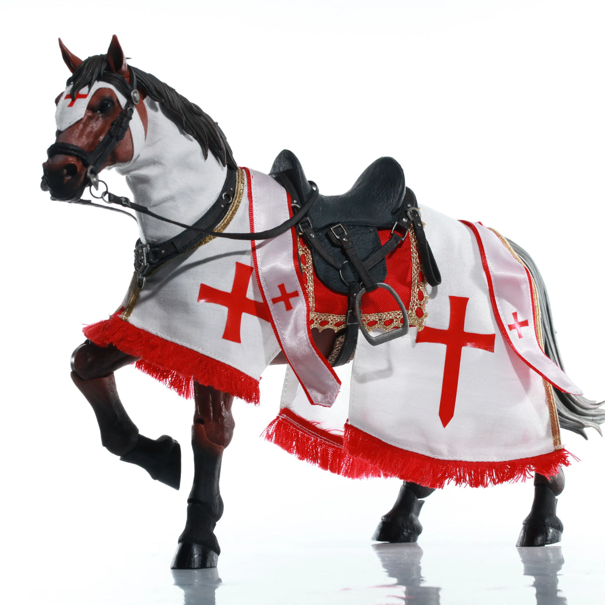 Replacement Horse Cape for 6 Inch Action Figure, 1/12 Scale Soft Goods Barding for Warhorse