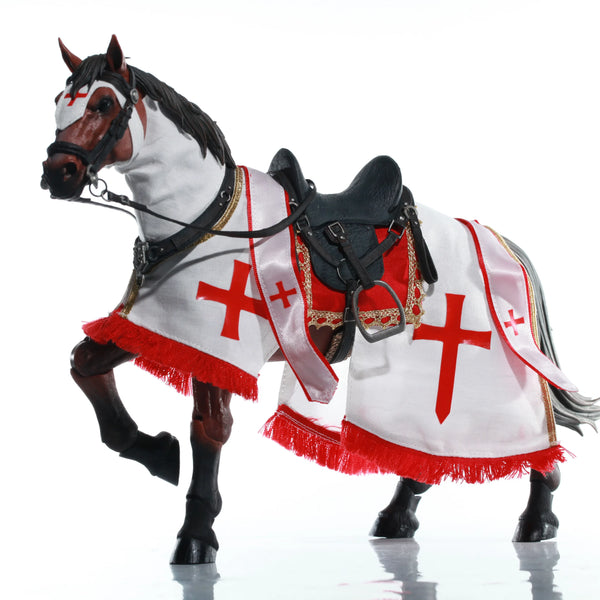 Replacement Horse Cape for 6 Inch Action Figure, 1/12 Scale Soft Goods Barding for Warhorse