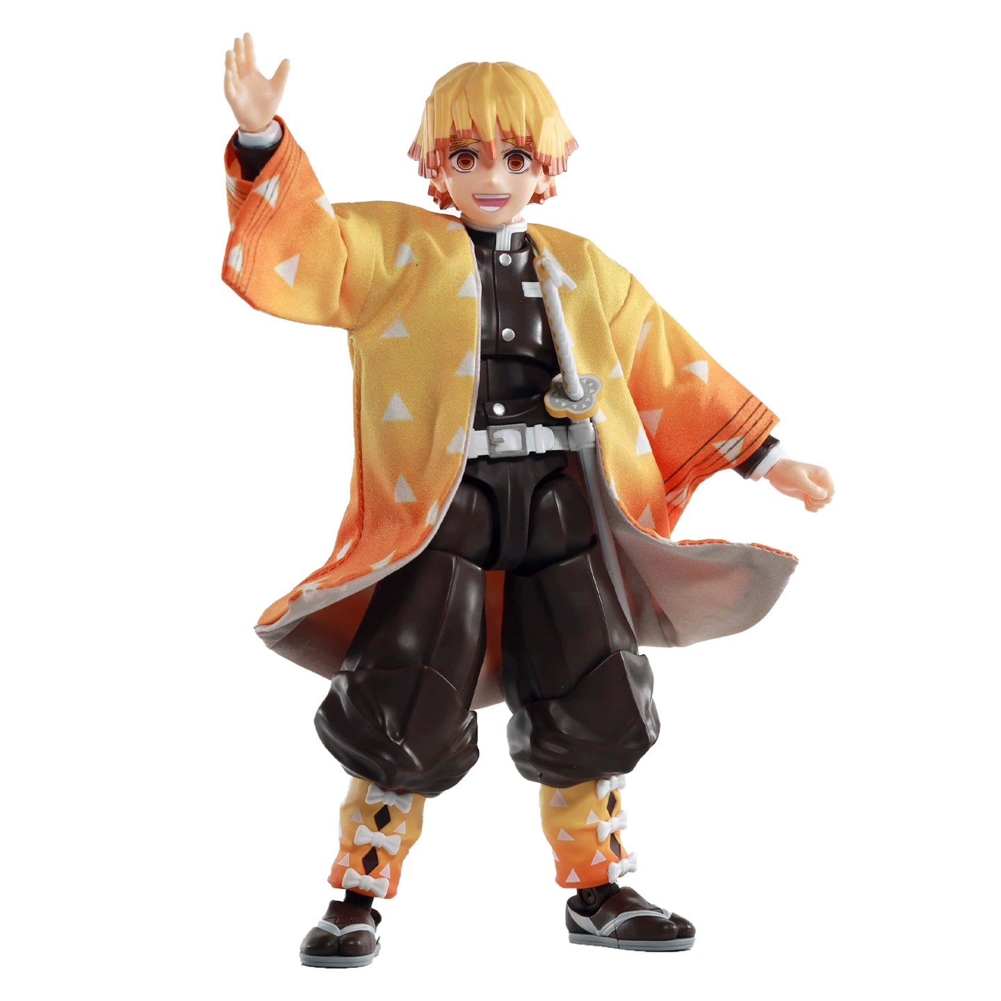 Replacement Haori for 1/12 Action Figure, Soft Goods Cloak for Zenitsu Agatsuma Demon Slayer