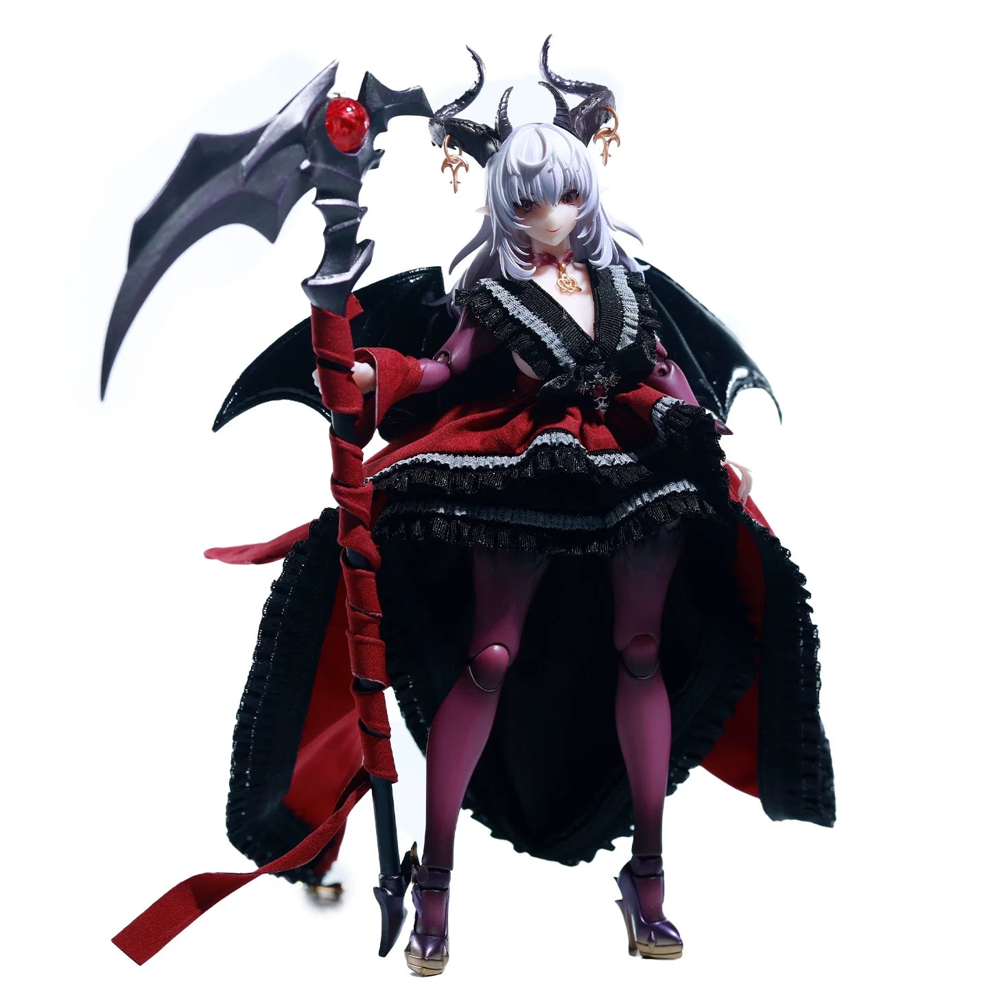 Replacement Cape for 1/12 Action Figure, Soft Goods Cloak for Succubus Lustia Figure
