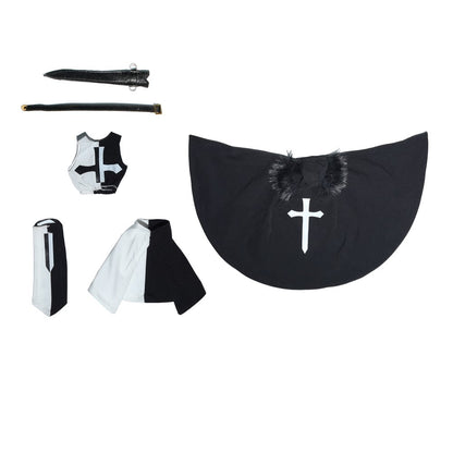 Replacement Cape for 6 Inch Action Figure, Soft Goods Cloak for Black Knight Hero