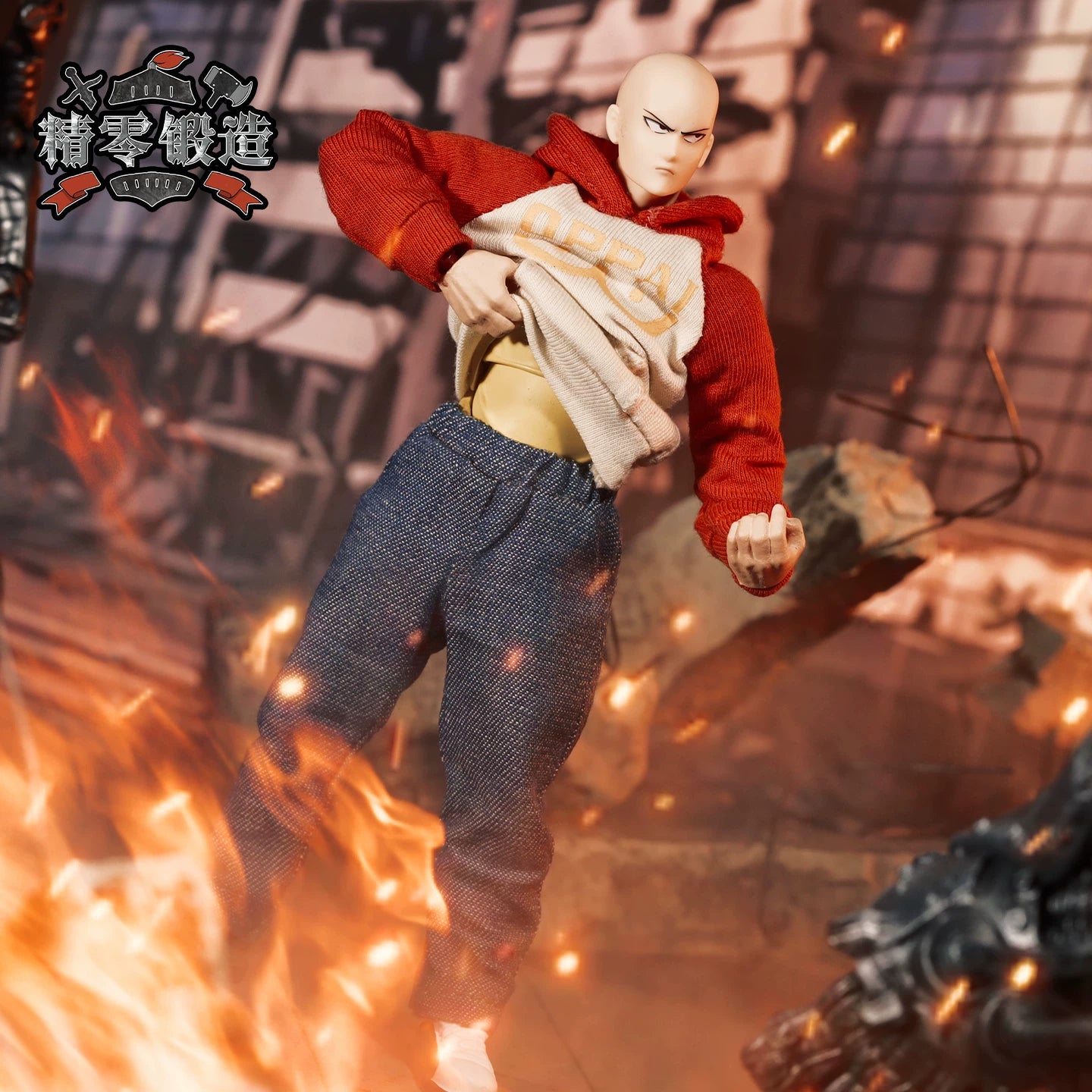 Replacement Casual Outfit for 1/12 Action Figure, Soft Goods Clothes for Saitama One-Punch Man