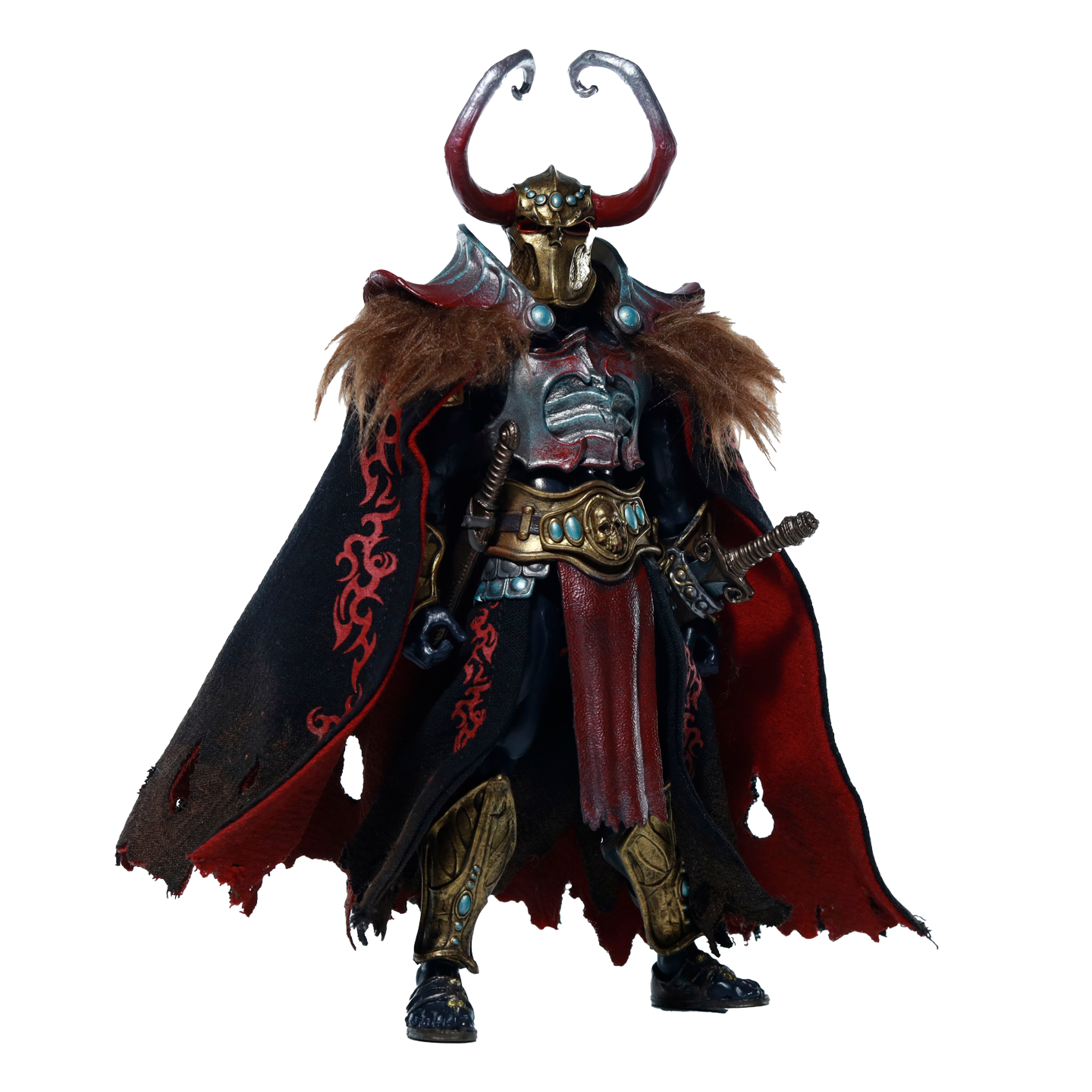 Replacement Cape for 1/12 Action Figure, Soft Goods Cloak for Barbarian Nason 6 Inch Figure
