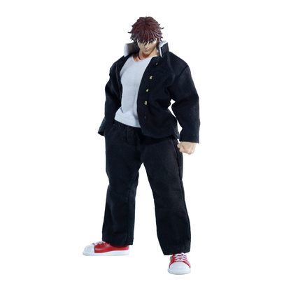 Replacement School Uniform Set for 1/12 Action Figure, Soft Goods Outfit for Baki Hanma
