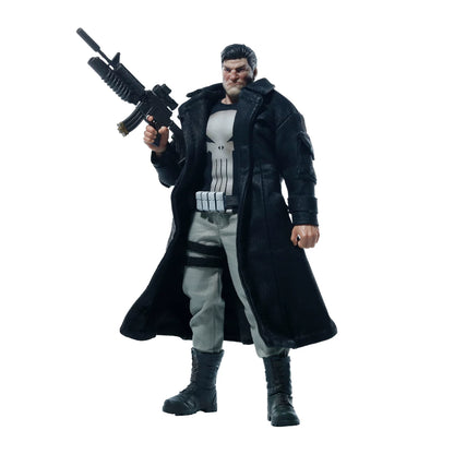 Replacement Trench Coat for 1/12 Action Figure, Soft Goods Coat for Punisher 6 Inch Male Body