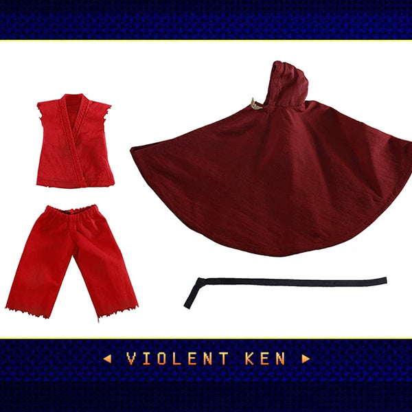 Replacement Cloth Cape Set for 1/12 Action Figure, Soft Goods Cape for Violent Ken M.Bison