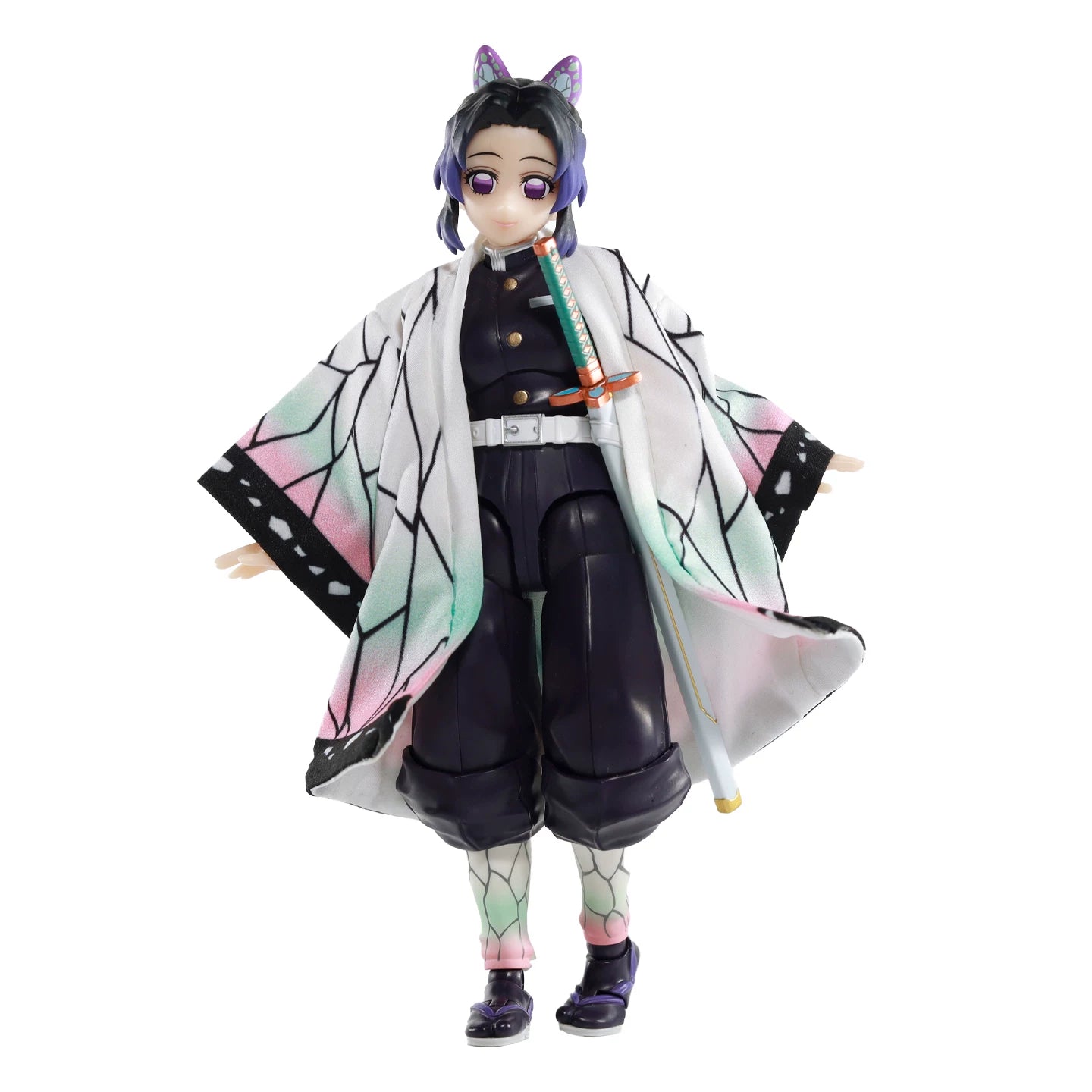 Replacement Haori for 1/12 Action Figure, Soft Goods Cloak for Shinobu Kocho Demon Slayer