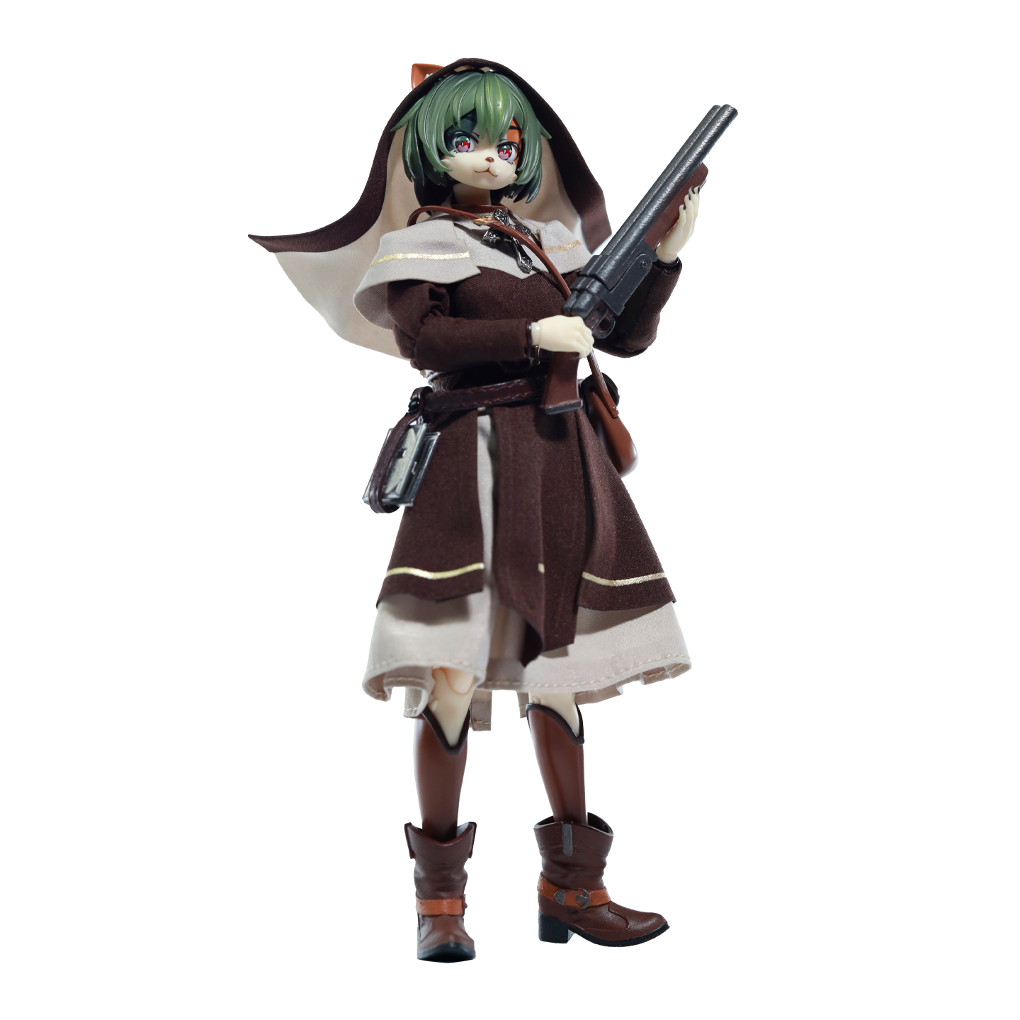Replacement Cloth Set for 1/12 Action Figure, Soft Goods Priestess Outfit for Tonia Calico Cat