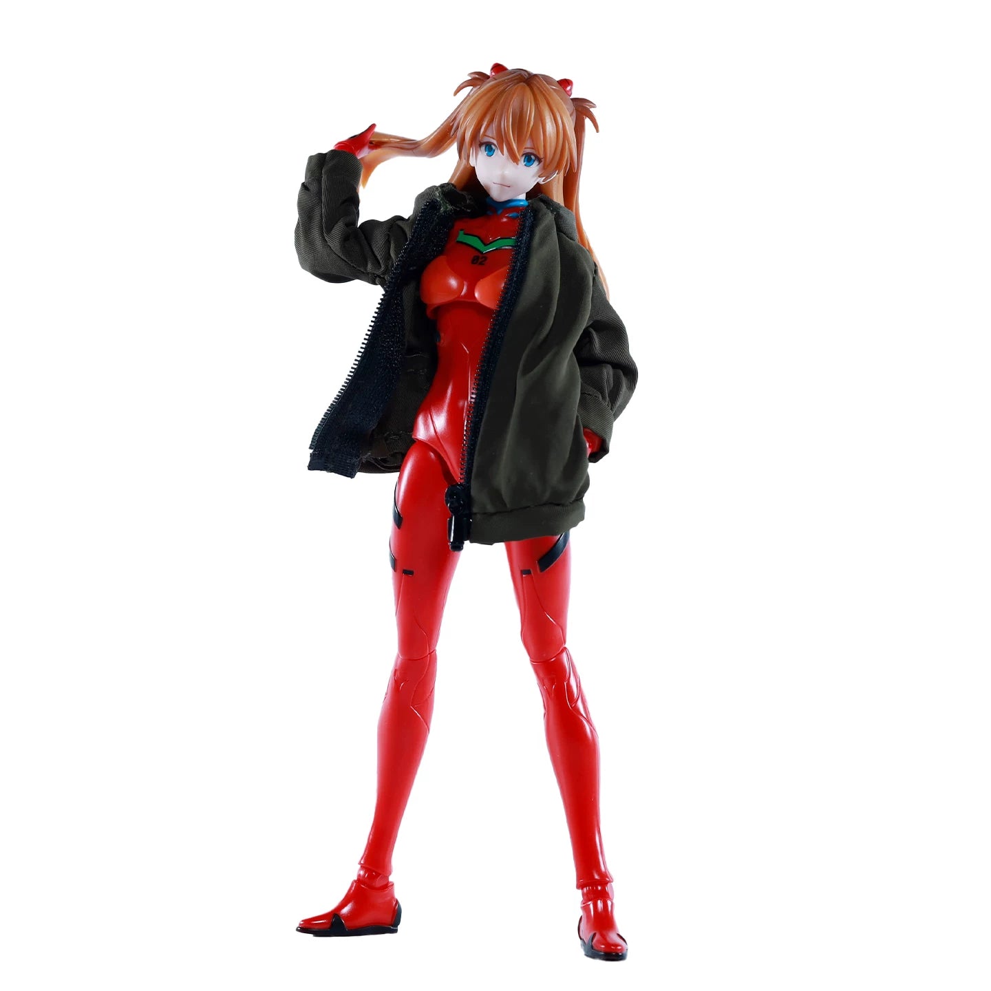 Replacement Jacket for 1/12 Action Figure, Soft Goods Coat for Asuka Evangelion