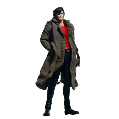 Replacement Fabric Coat for 1/12 Action Figure, Soft Goods Jacket for Ryo Saeba City Hunter 6.1 Inch