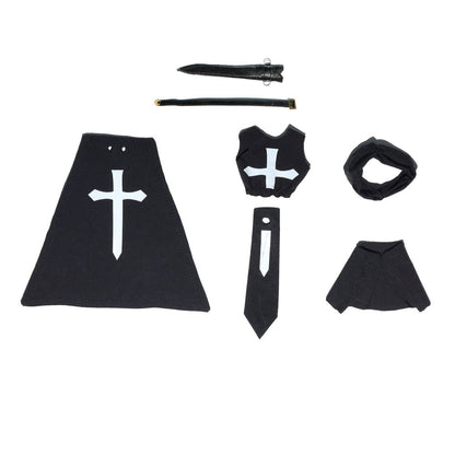 Replacement Cape for 6 Inch Action Figure, Soft Goods Cloak for Black Knight Hero