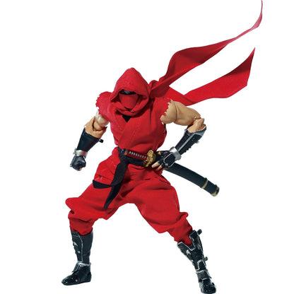 Replacement Cape for 1/12 Action Figure, Soft Goods Cloak for Ryu Hayabusa Ninja Gaiden 2 Red
