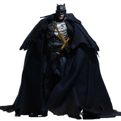 Replacement Cape for 7 Inch Action Figure, Soft Goods Custom Cloak for Medieval Batman DC Figure