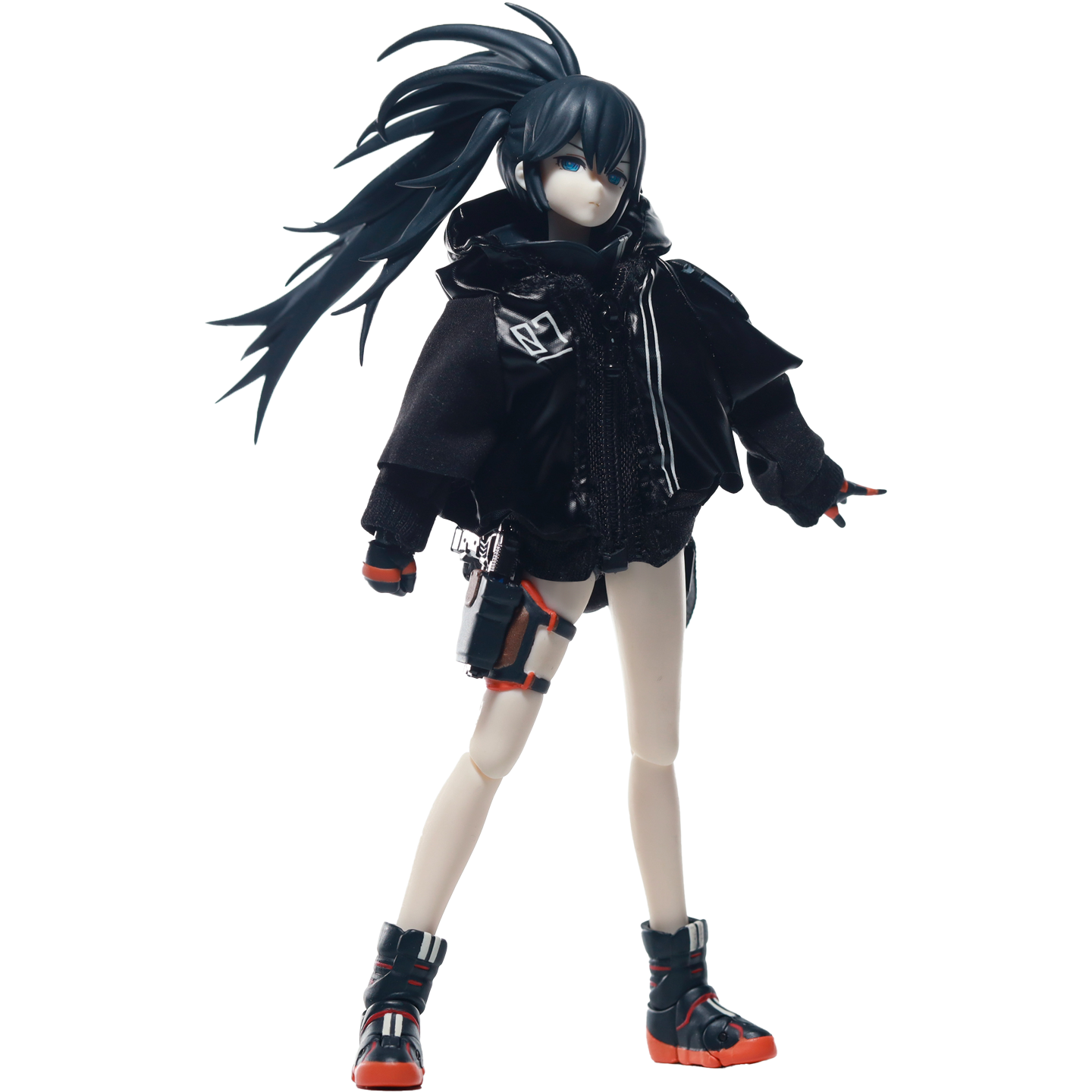 Replacement Cloth Set for 1/12 Action Figure, Soft Goods Outfit for Black Rock Shooter 6 Inch