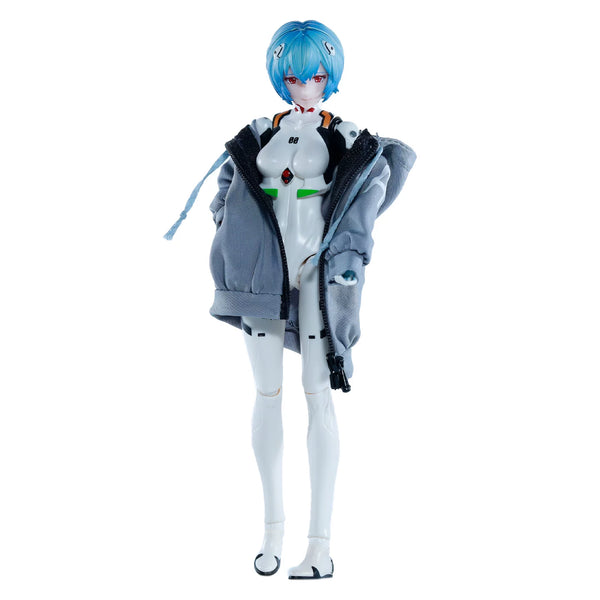 Replacement Jacket for 1/12 Action Figure, Soft Goods Coat for Rei Ayanami Evangelion