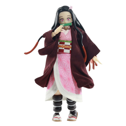 Replacement Haori & Skirt Set for 1/12 Action Figure, Soft Goods Outfit for Nezuko Kamado Demon Slayer