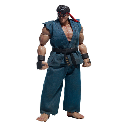 Replacement Cloth Set for 1/12 Action Figure, Soft Goods Gi Outfit for Ryu Street Fighter II