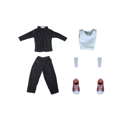 Replacement School Uniform Set for 1/12 Action Figure, Soft Goods Outfit for Baki Hanma