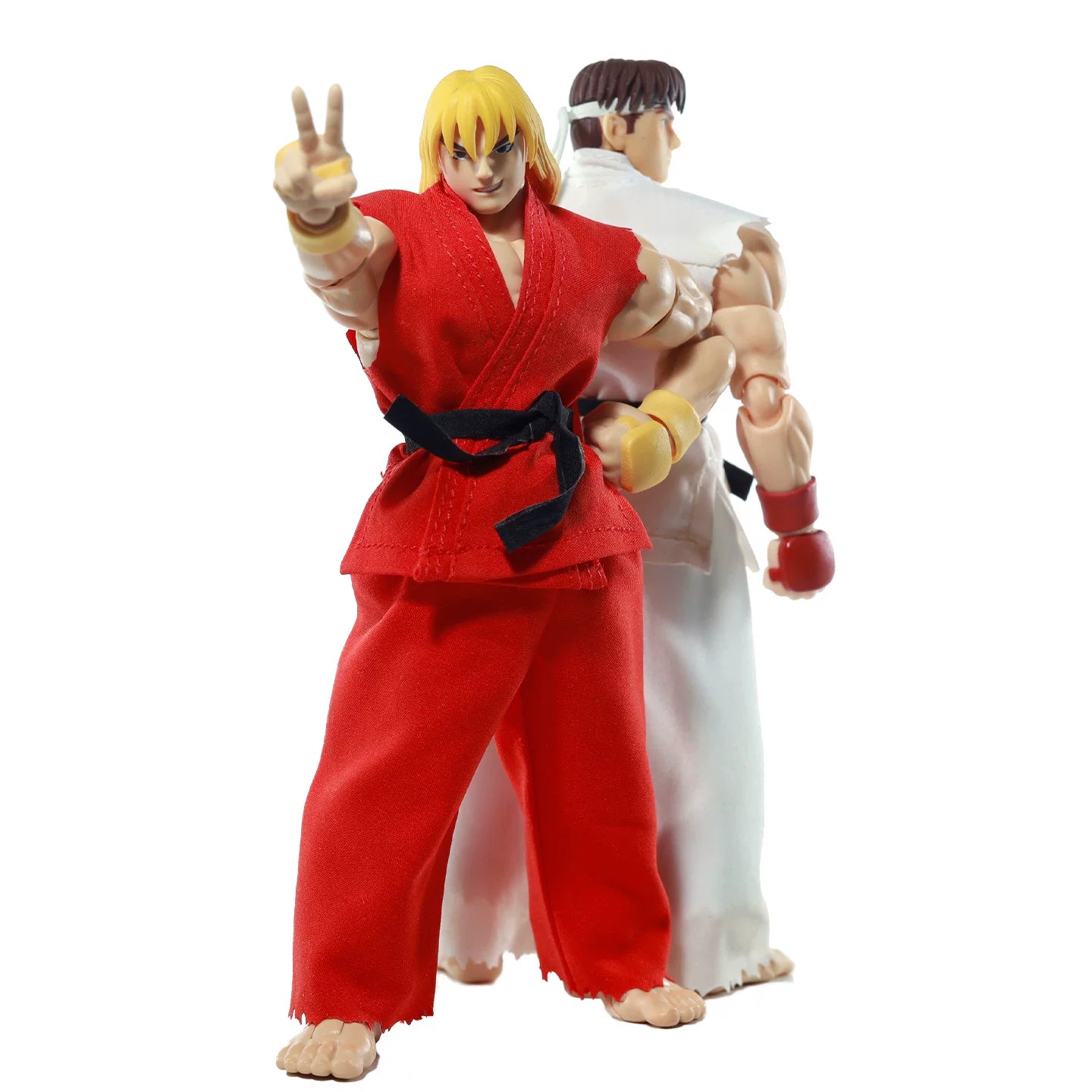 Replacement Cloth Set for 1/12 Action Figure, Soft Goods Outfit for Ryu Ken Street Fighter Alpha 3
