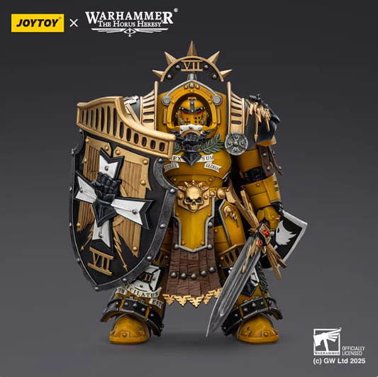 Pre-sale Imperial Fists Legion Praetor in Tartaros Terminator Armour with Power Sword and Vigil Storm Shield