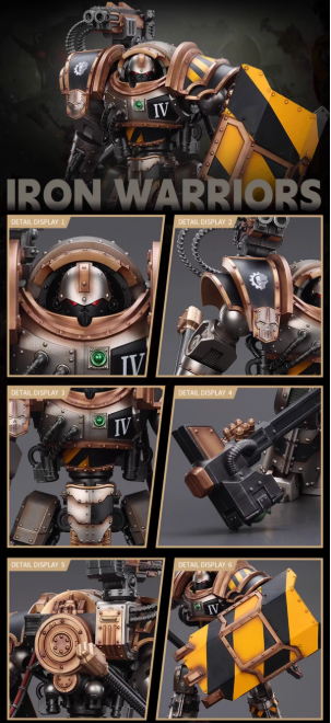 Pre-order Iron Warriors Iron Circle Domitar-Ferrum Class Battle-automata  with Karceri Battle Shield and Graviton Crusher