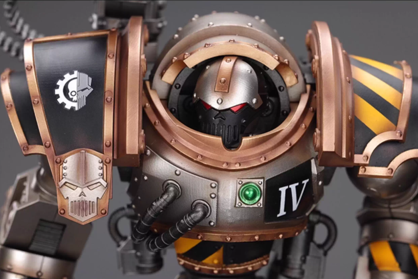 Pre-order Iron Warriors Iron Circle Domitar-Ferrum Class Battle-automata  with Karceri Battle Shield and Graviton Crusher