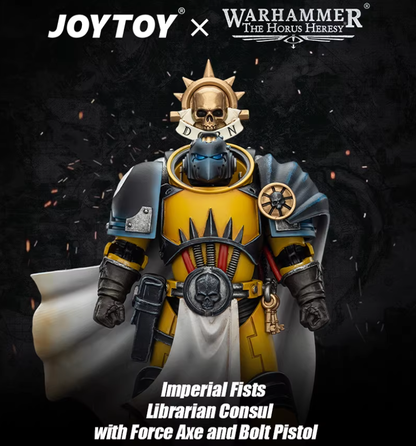 Pre-order Imperial Fists Librarian Consul with Force Axe and Bolt Pistol