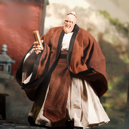 Replacement Robe Set for 1/12 Action Figure, Soft Goods Confucius Outfit for Big Guy Body 7 Inch