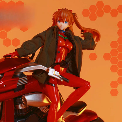 Replacement Jacket for 1/12 Action Figure, Soft Goods Coat for Asuka Evangelion