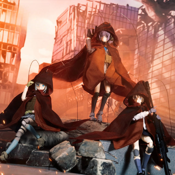 Replacement Cape for 1/12 Action Figure, Soft Goods Cloak for Mecha Girl 6 Inch Figure