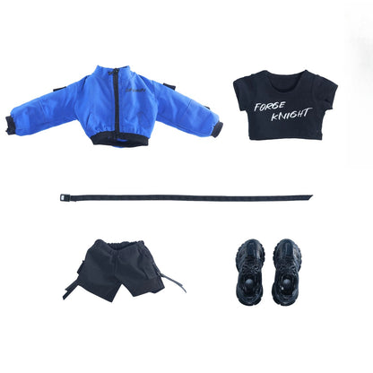 Replacement Outfit for 1/12 Action Figure, Soft Goods Clothes for Ceratopsian Dinosaur Figure