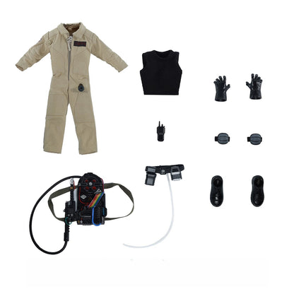 Replacement Cloth Set for 1/12 Action Figure, Ghostbusters Style Costume for Skeleton