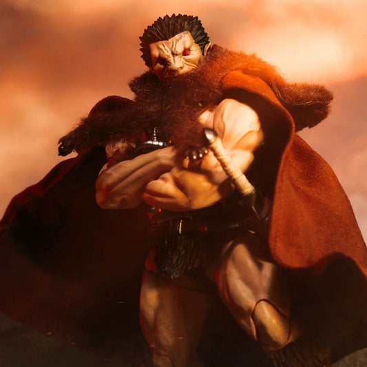 Replacement Cape for 1/12 Action Figure, Faux Fur Cloak for Zodd Berserk