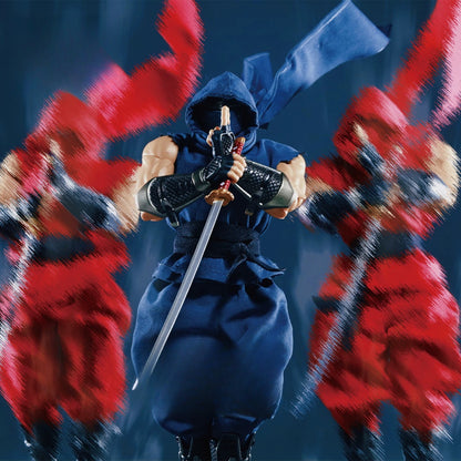 Replacement Cape for 1/12 Action Figure, Soft Goods Cloak for Ryu Hayabusa Ninja Gaiden 2 Red