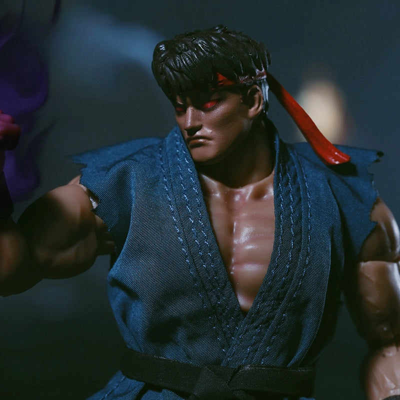 Replacement Cloth Set for 1/12 Action Figure, Soft Goods Gi Outfit for Ryu Street Fighter II