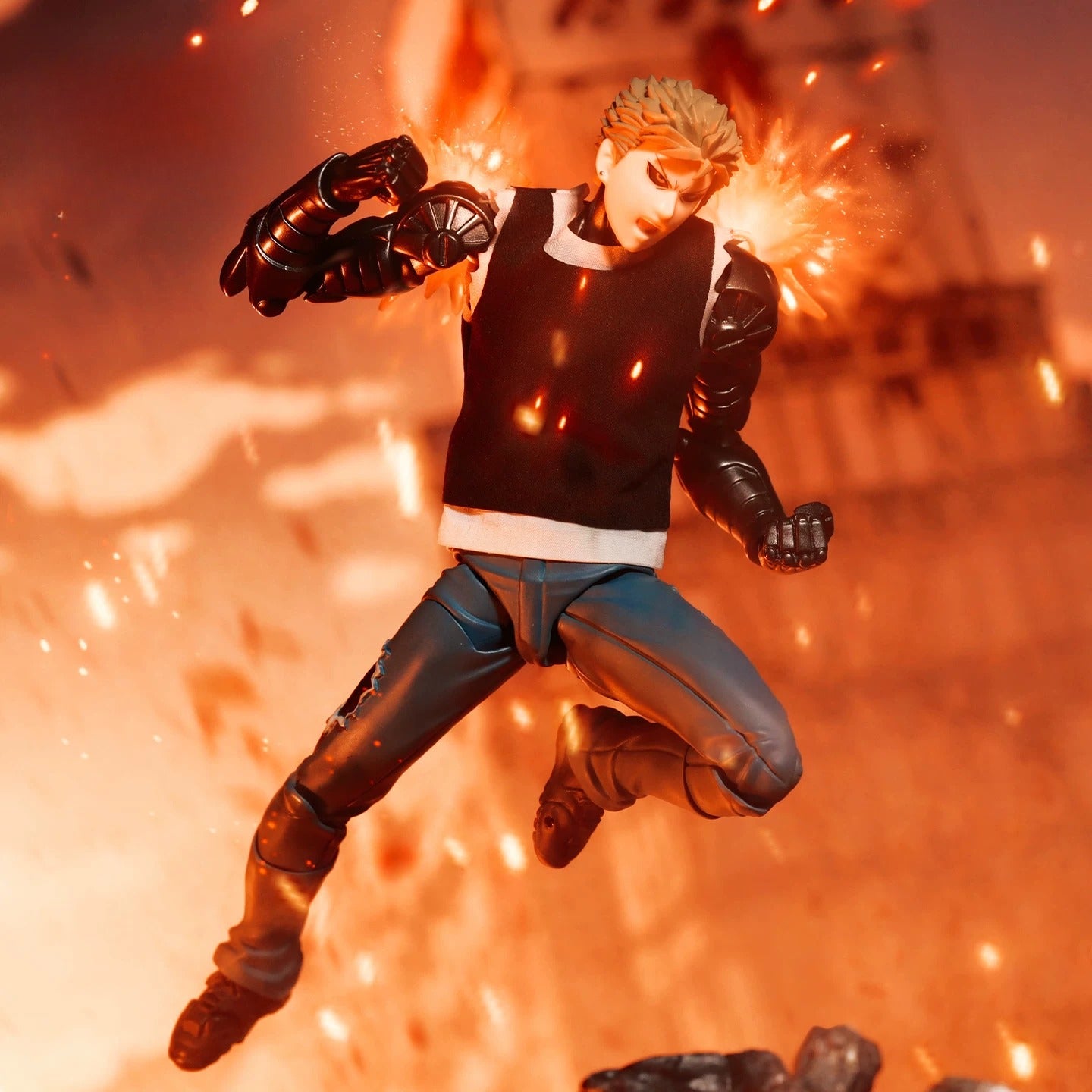 Replacement Cloth Top for 1/12 Action Figure, Soft Goods Hoodie for Genos One-Punch Man