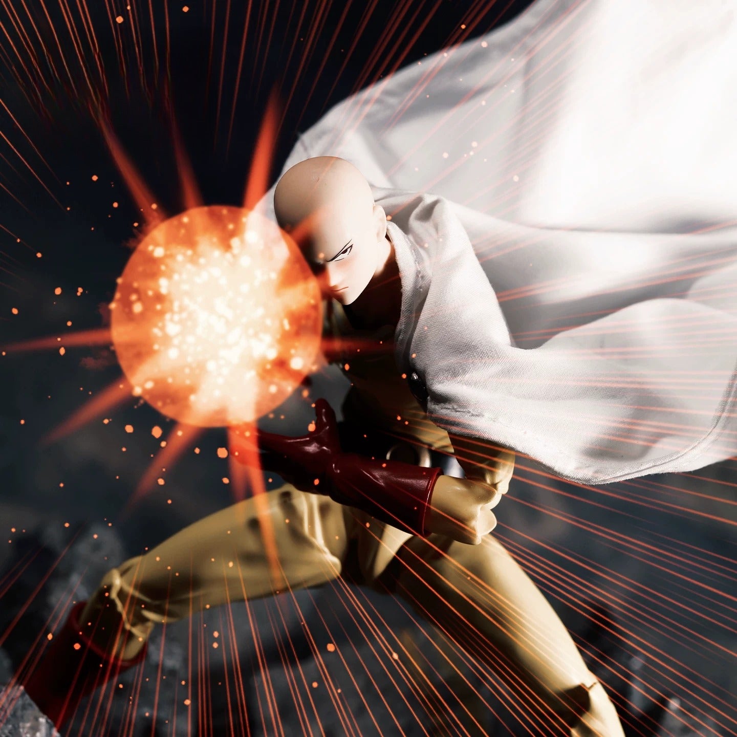 Replacement Cape for 1/12 Action Figure, Soft Goods Cloak for Saitama One-Punch Man