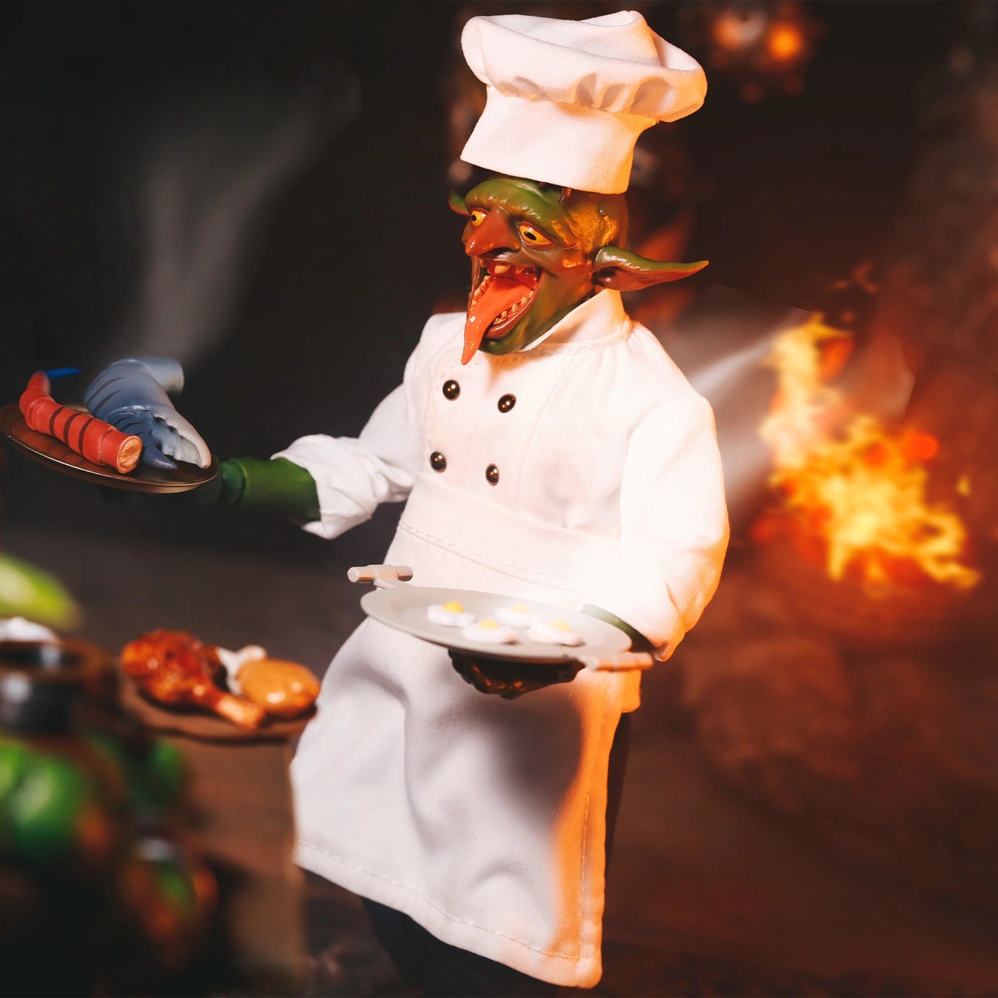 Replacement Chef Outfit for 1/12 Action Figure, Soft Goods Costume for Mohawk Goblin 5.5 Inch