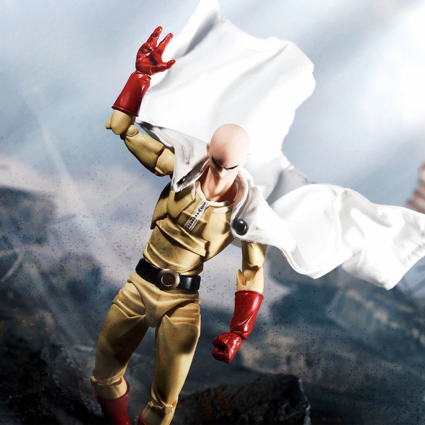 Replacement Cape for 1/12 Action Figure, Soft Goods Cloak for Saitama One-Punch Man