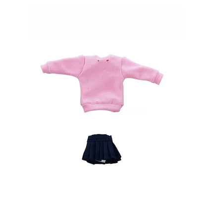 Replacement School Uniform Set for 1/12 Action Figure, Soft Goods Outfit for Momo Ayase Dandadan