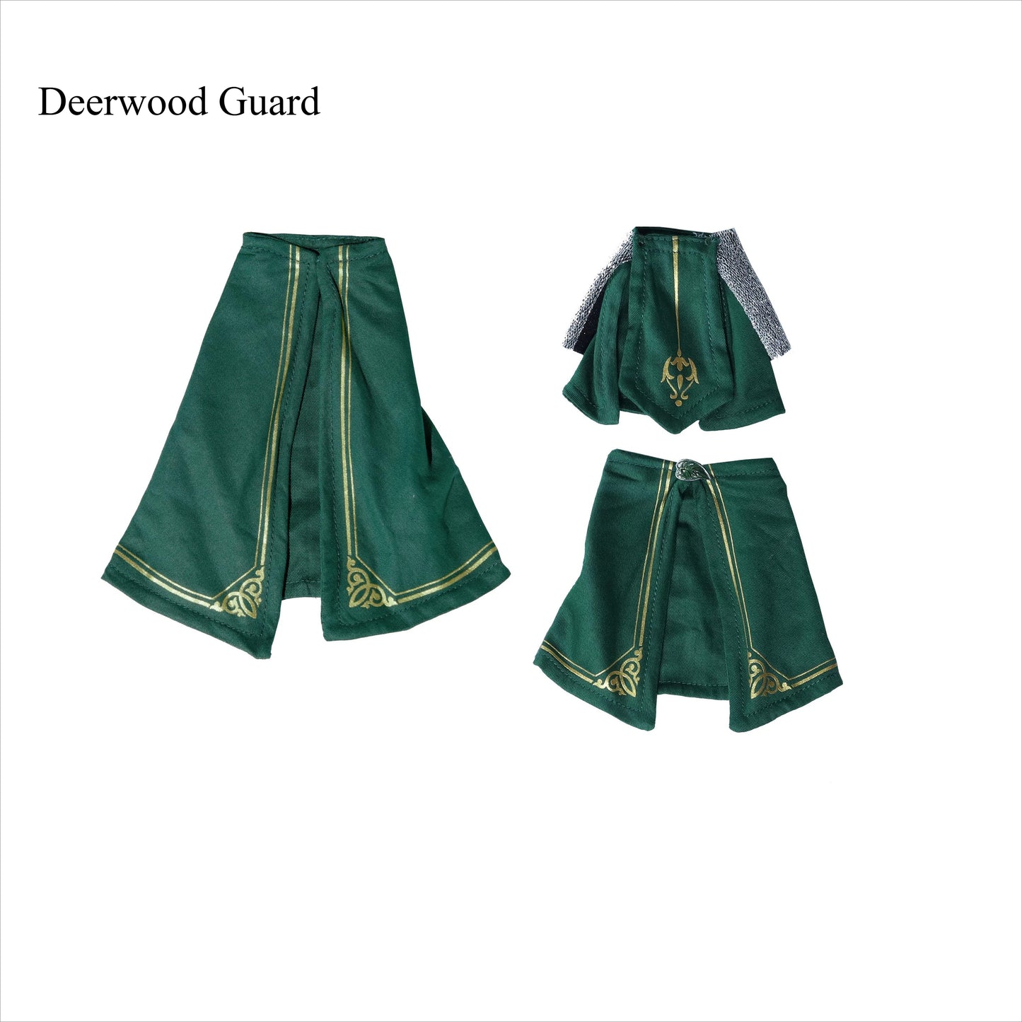 Replacement Cape for 6-7 Inch Action Figure, Soft Goods Cloak for Elven Guard