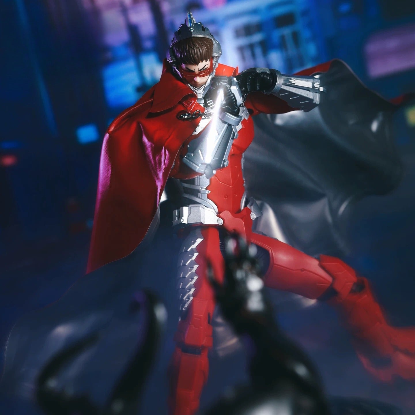 Replacement Cape for 7 Inch Action Figure, Soft Goods Cloak for Ultraman Seven Figure