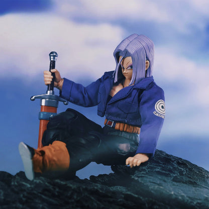 Replacement Soft Goods Jacket for 1/12 Action Figure, Trunks Denim Outfit for Dragon Ball Z
