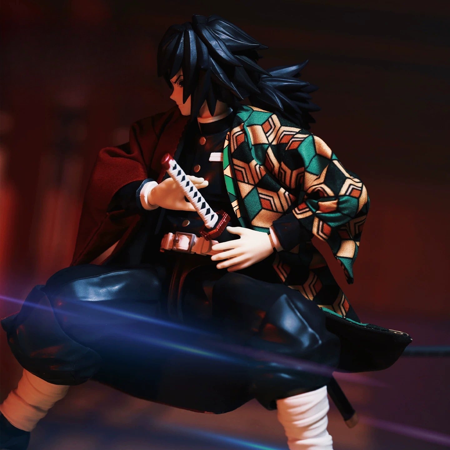 Replacement Haori for 1/12 Action Figure, Soft Goods Cloak for Giyu Tomioka Demon Slayer