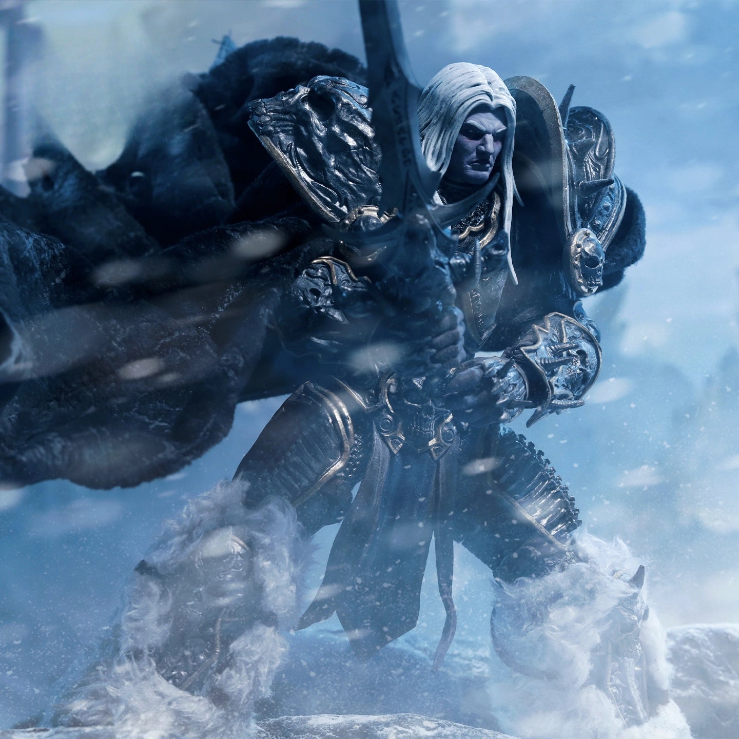 McFarlane Lich King Arthas Custom Cape – Premium Soft Goods Replacement Cloak for Elite Edition 7" Action Figure
