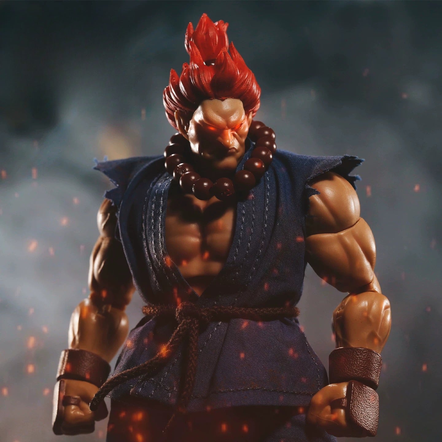 Replacement Cloth Set for 1/12 Action Figure, Soft Goods Gi Outfit for Akuma Street Fighter II