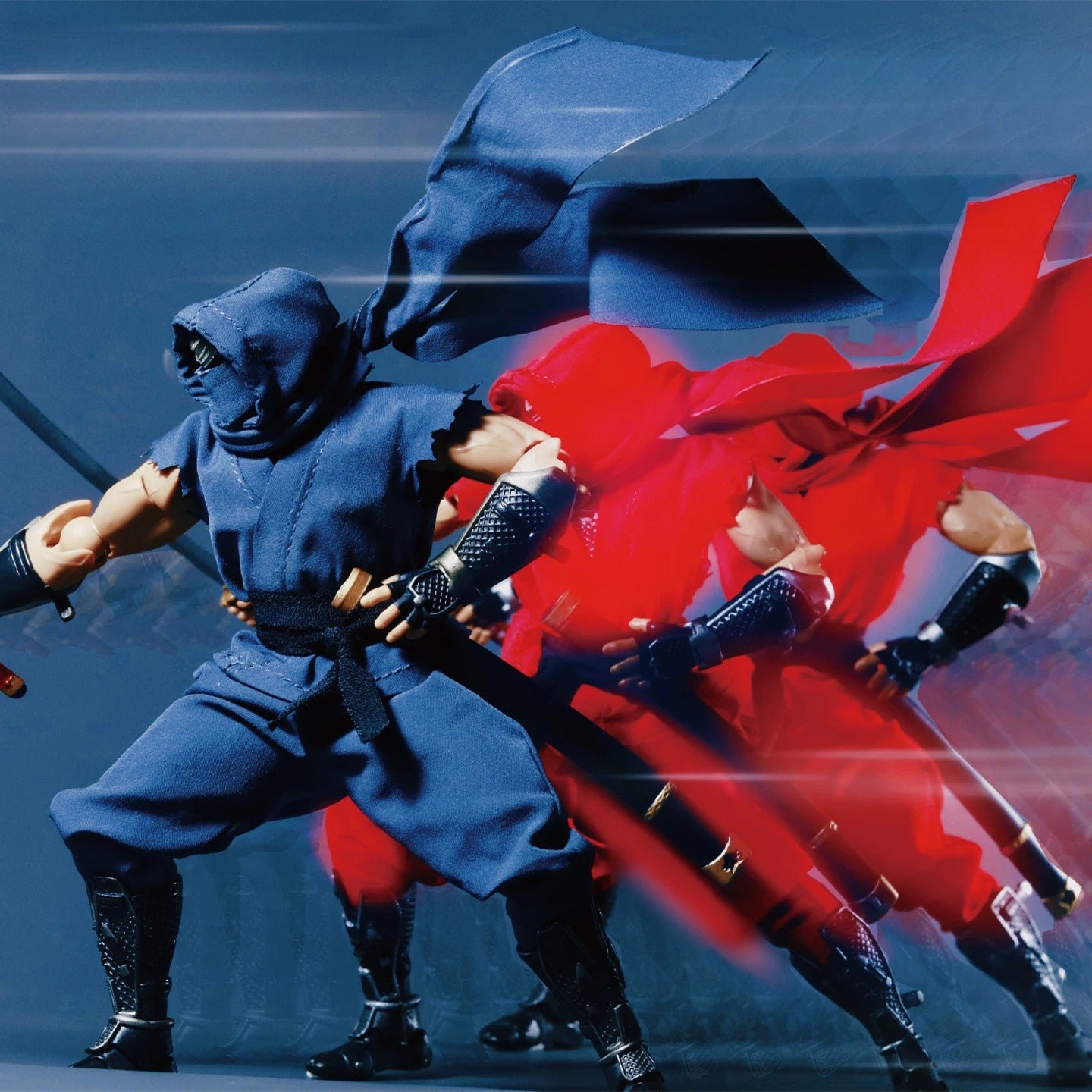 Replacement Cape for 1/12 Action Figure, Soft Goods Cloak for Ryu Hayabusa Ninja Gaiden 2 Red