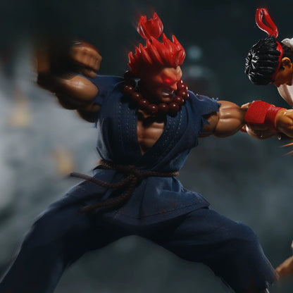 Replacement Cloth Set for 1/12 Action Figure, Soft Goods Gi Outfit for Akuma Street Fighter II
